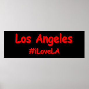 "#iLoveLA" Cute Design. Buy Now Poster