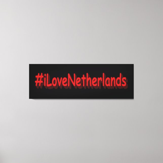 "#iLoveNetherlands" Cute Design. Buy Now Canvas Print (Front)