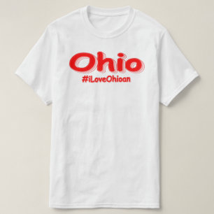 "#iLoveOhioan" Cute Design. Buy Now T-Shirt