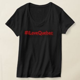"#iLoveQuebec " Cute Design. Buy Now T-Shirt
