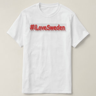"#iLoveSweden" Cute Design. Buy Now T-Shirt