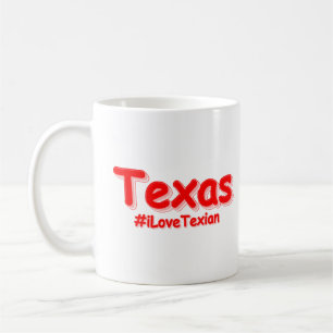 "#iLoveTexian " Cute Design. Buy Now Coffee Mug