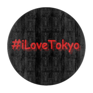 "#iLoveTokyo" Cute Design. Buy Now Cutting Board
