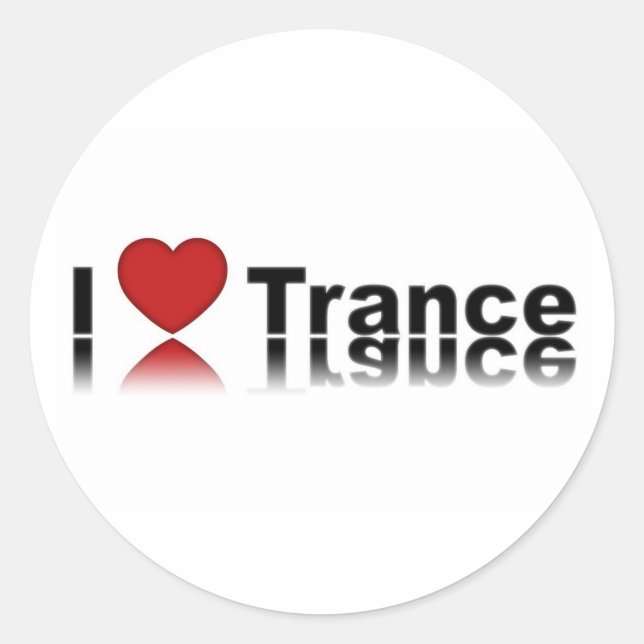 ILoveTrance Classic Round Sticker (Front)