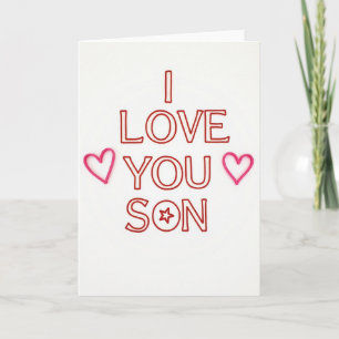 Iloveyou Minimalist Son Card