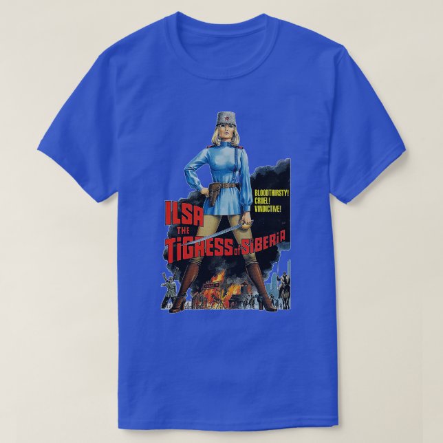 Ilsa the Tigress of Siberia 70s Cult Classic T-Shirt (Design Front)