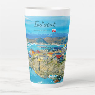 Ilulissat, Greenland - Iceberg Town Large Latte Mug