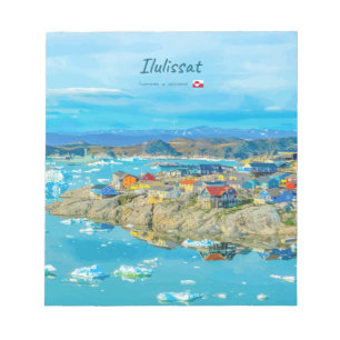 Ilulissat, Greenland - Iceberg Town Notepad