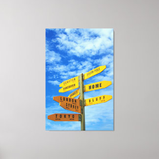 iLUV TRAVEL 32x48 Canvas Print