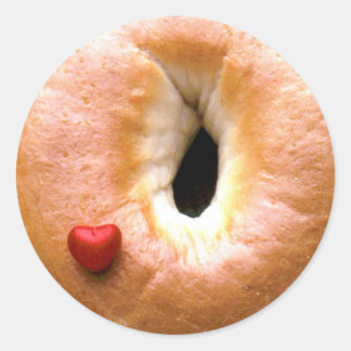 iluvbagels classic round sticker