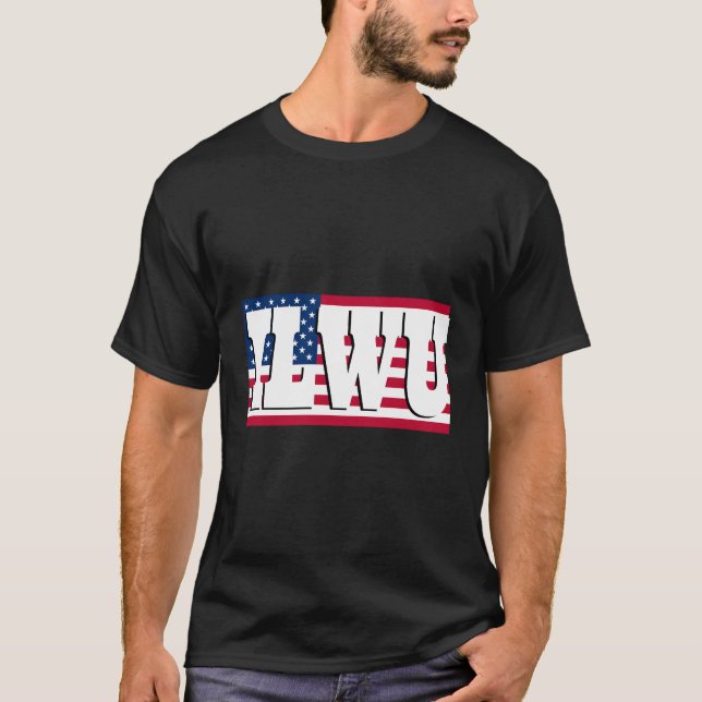 Ilwu American Flag T-Shirt (Front)
