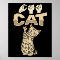 Ily Cat Asl Hand Gesture Deaf Hearing Loss Awarene