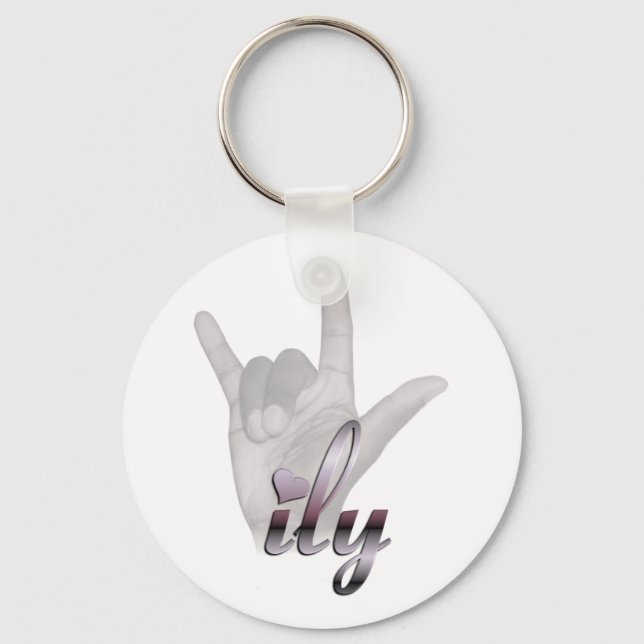 ILY hand Key Ring (Front)
