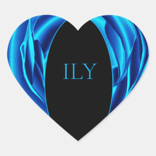 "ILY" Heart Sticker - A Modern Design