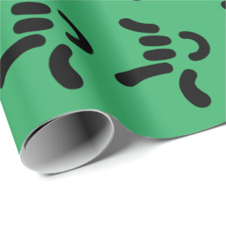 ILY (I Love You) ASL - Gift Wrapping GREEN Wrapping Paper