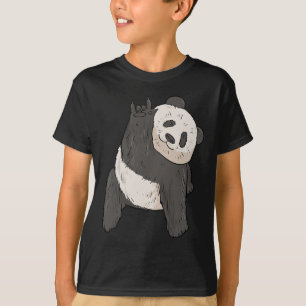ILY Panda ASL Hand Gesture Deaf Hearing Loss Aware T-Shirt