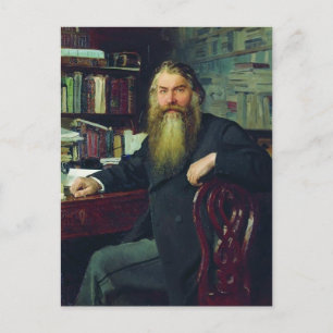 Ilya Repin-Portrait of historian & archaeologist Postcard