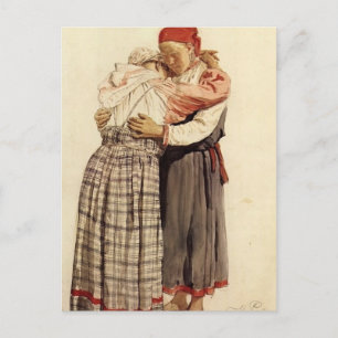 Ilya Repin: Two woman Postcard