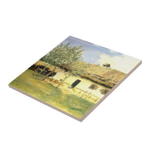 Ilya Repin- Ukrainian peasant house Tile