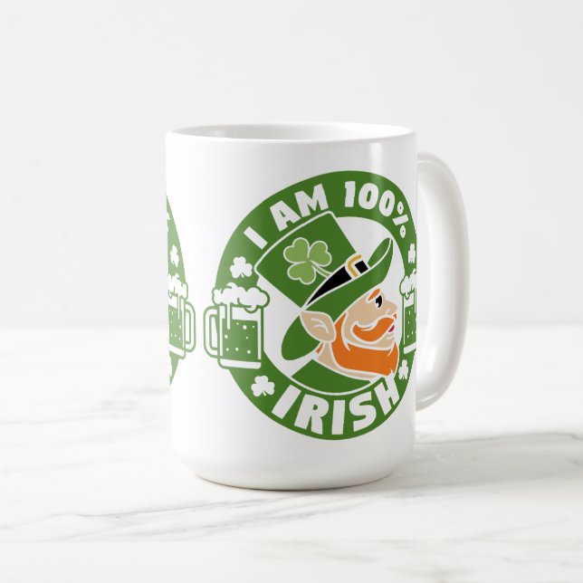 I'm 100% Irish Coffee Mug (Front Right)