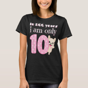 I'm 10 In Dog Years Cute funny 70 Years Old 70th B T-Shirt