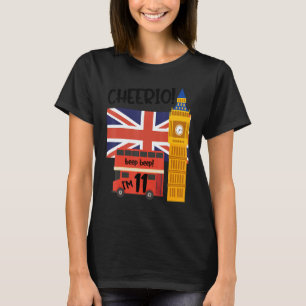 I'm 11 11th Birthday British London Theme United T-Shirt