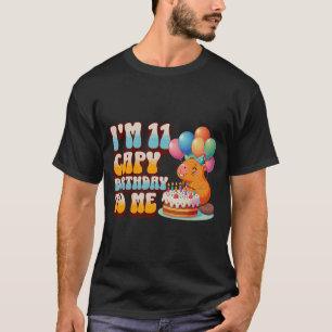 I'm 11 Capy Birthday To Me 11th Capybara Bday Part T-Shirt