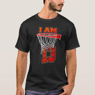 I'm 13 Basketball Theme Birthday Party Celebration T-Shirt