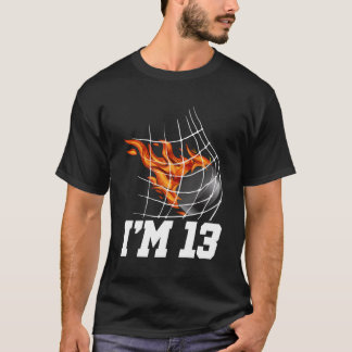 I'M 13 Ice Hockey Goal Net Sports N 13Th T-Shirt