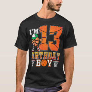 I'm 13 Years Old 13th Birthday Boy Basketball T-Shirt