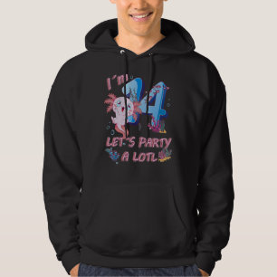 I'm 14 Years Old Let's Party A Lotl Axolotl 14 Th Hoodie