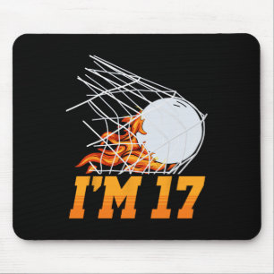 I'm 17 Lacrosse Net Sports Player Teen 17th Birthd Mouse Mat