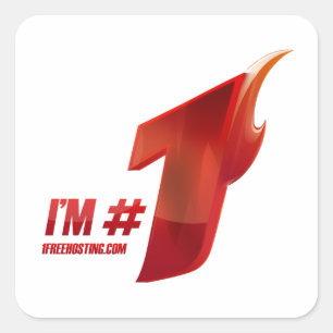 I'm #1 square sticker