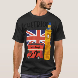 I'm 2   2nd Birthday British London Theme United K T-Shirt