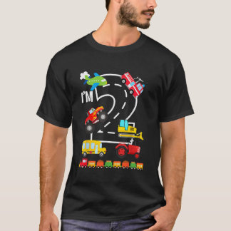 Im 2 2nd Birthday Trucks Vehicles Transportation T T-Shirt
