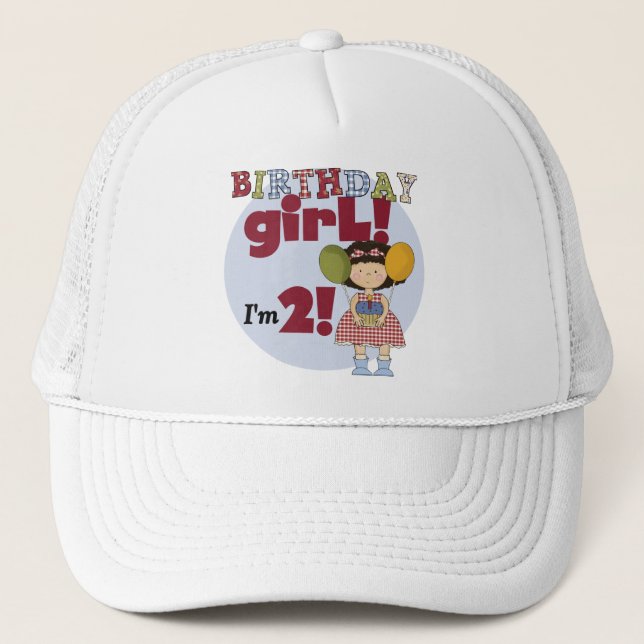 I'm 2  Birthday Girl T-shirts and Gifts Trucker Hat (Front)