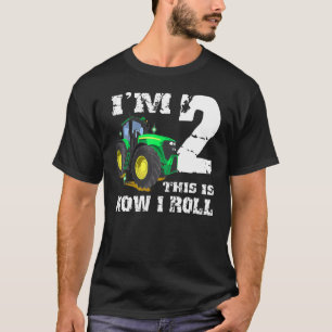 I'm 2 Farm Barnyard Tractor 2nd Birthday Party T-Shirt