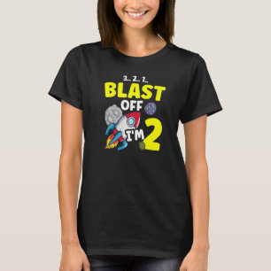 I'm 2 Science  Future Scientist Happy Birthday Pre T-Shirt