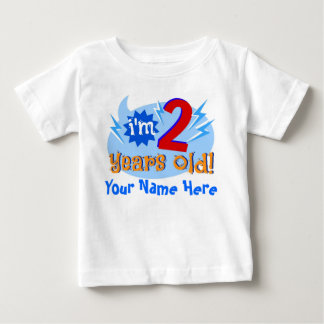 I'm 2 Years Old! (Personalise with Child's Name) Baby T-Shirt