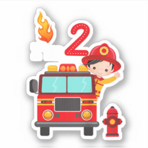 I'm 2nd Birthday Boy Fire Engine Truck Toddler Fir