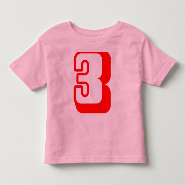 I'm 3 years old! Tee shirt (Front)