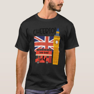I'm 4  4th Birthday British London Theme United Ki T-Shirt