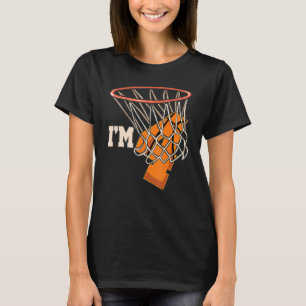 I'm 4 Basketball Theme Birthday Party Celebration  T-Shirt