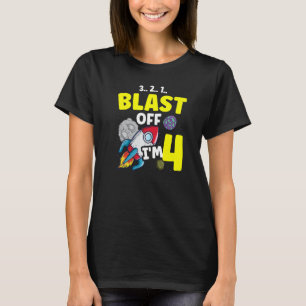 I'm 4 Science  Future Scientist Happy Birthday Pre T-Shirt