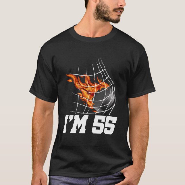 I'M 56 Ice Hockey Goal Net Sports 56Th T-Shirt (Front)
