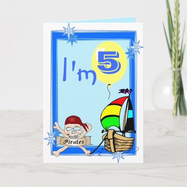 I'm 5  Birthday Card (Front)