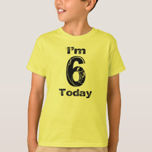 I'm 6 Today Girls Birthday Shirt