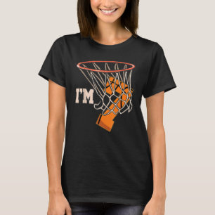 I'm 7 Basketball Theme Birthday Party Celebration  T-Shirt