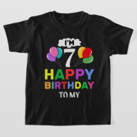 I'm 7 Happy Birthday to Me Celebrate with Fun Joy