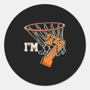 I'm 7 Sketll Theme Birthday Party Celebration 7th Classic Round Sticker